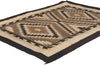 2 x 3 Vintage Two Grey Hills Navajo Rug 78638