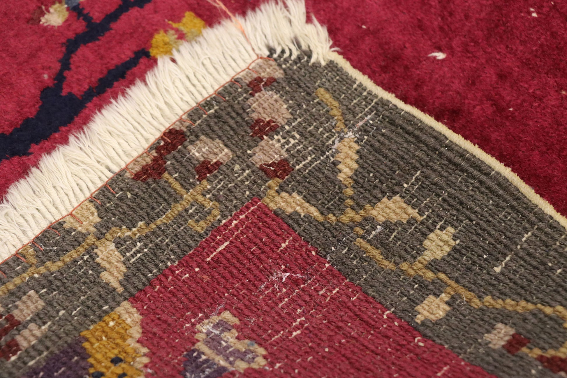 2 x 4 Vintage Chinese Art Deco Rug 77969