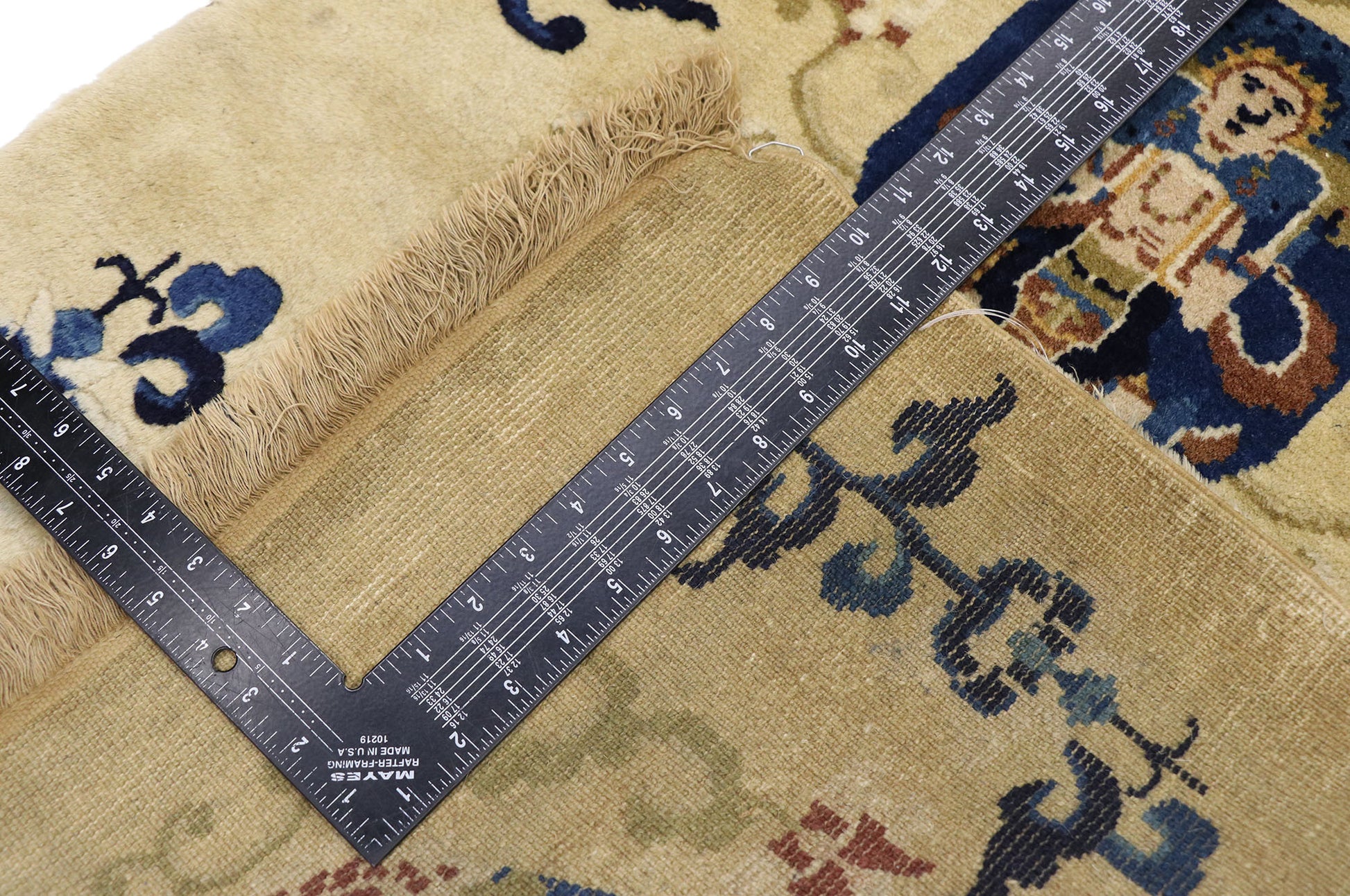 2 x 5 Antique Chinese Art Deco Pictorial Rug 77594