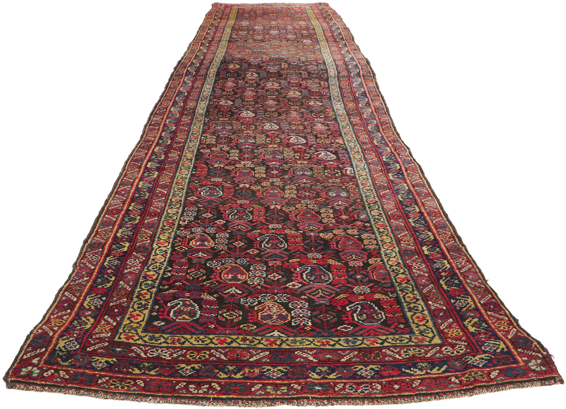 3 x 15 Antique Persian Malayer Runner 78521