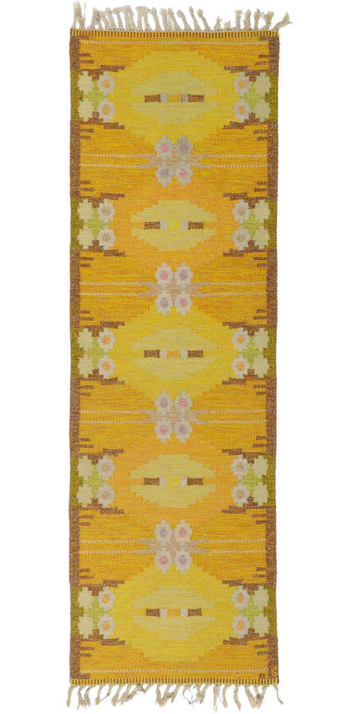 3 x 8 Ingegerd Silow Vintage Swedish Rollakan Rug 78507