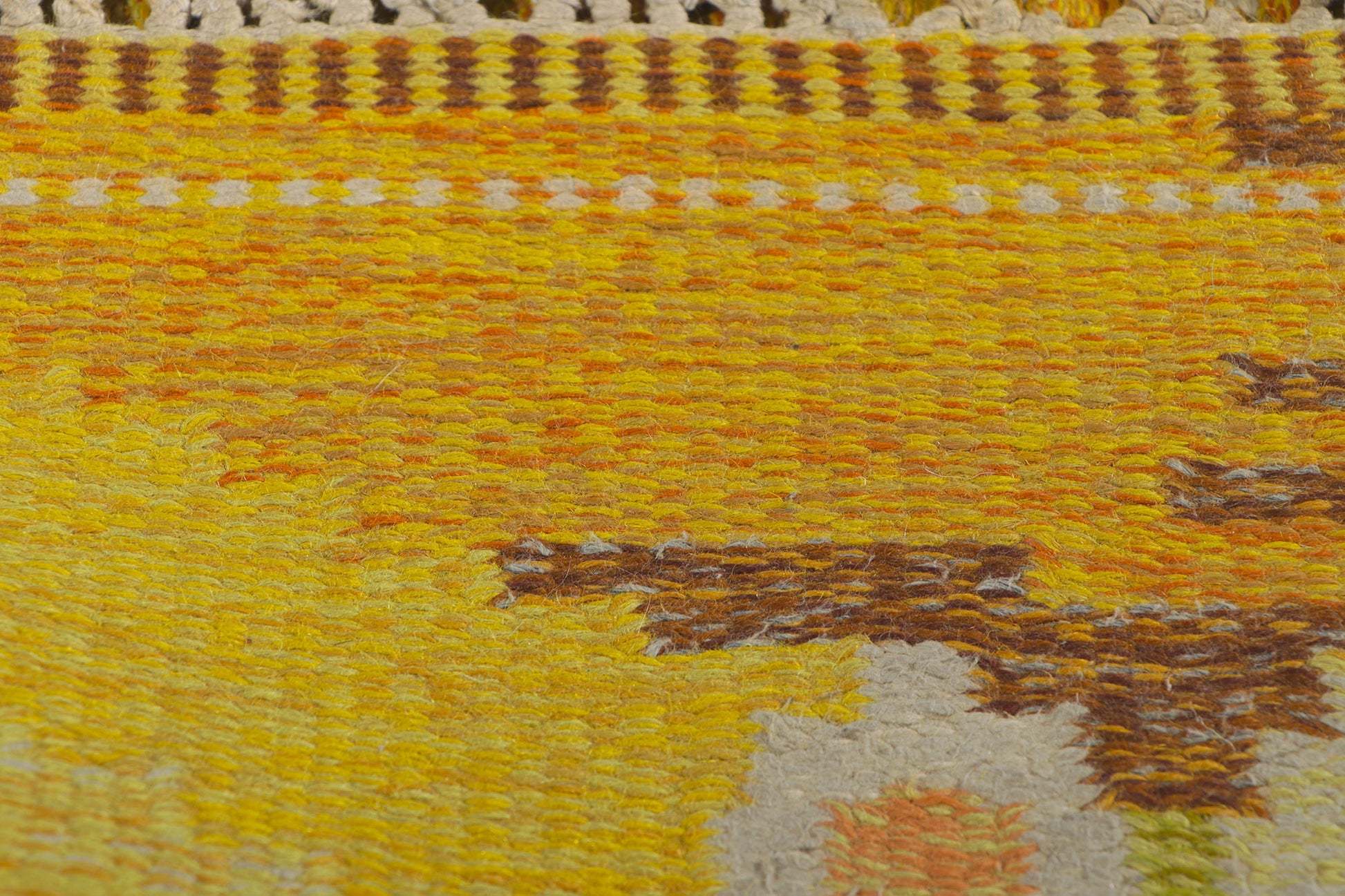 3 x 8 Ingegerd Silow Vintage Swedish Rollakan Rug 78507