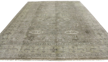 9 x 12 Modern Gray Oushak Rug 30026