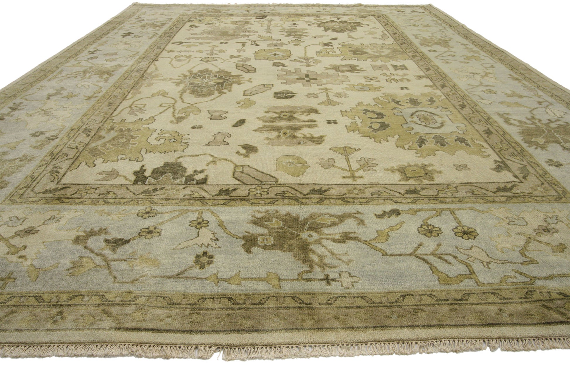 10 x 14 Transitional Oushak Rug 30038