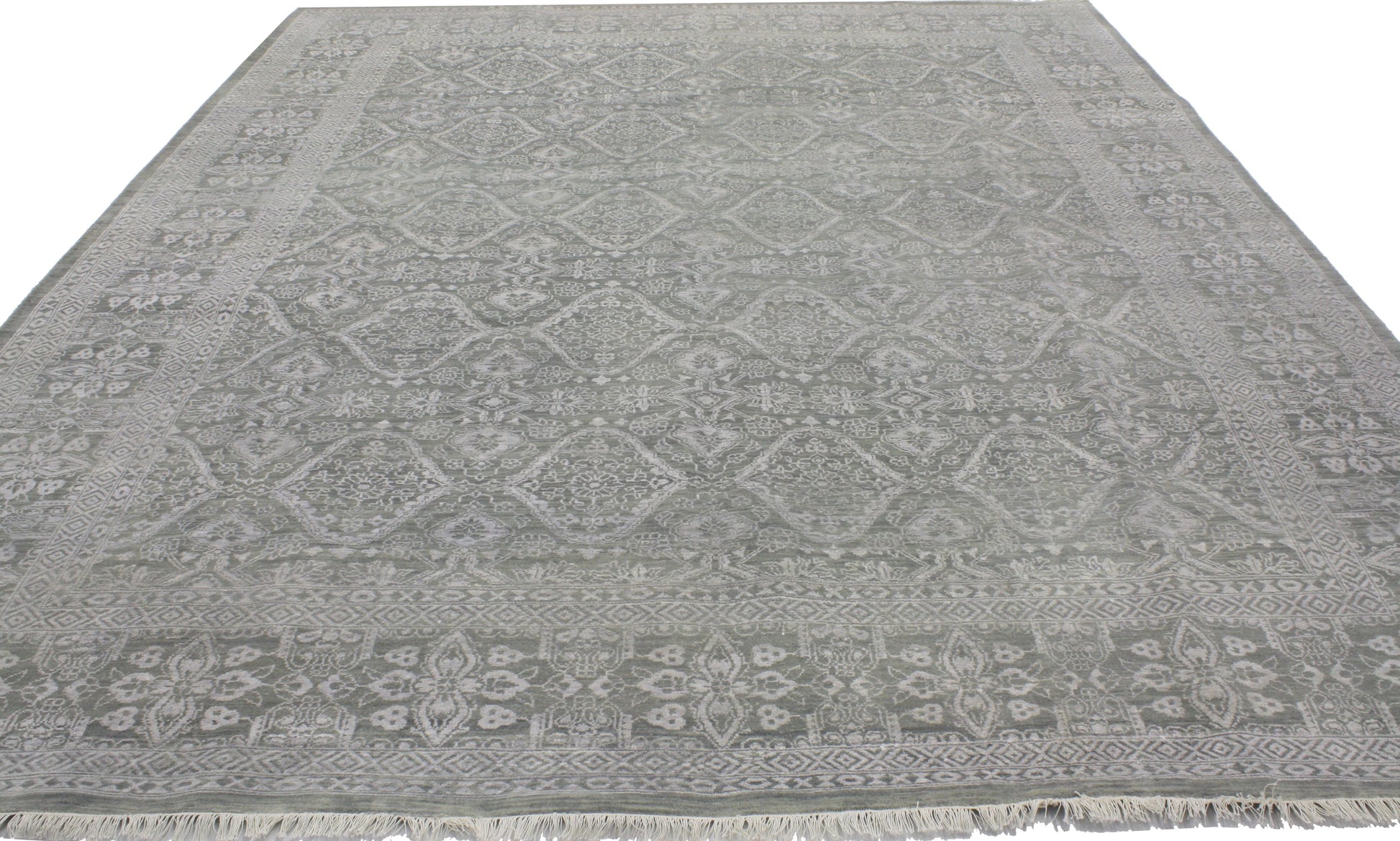 9 x 11 Gray Transitional Area Rug 30152