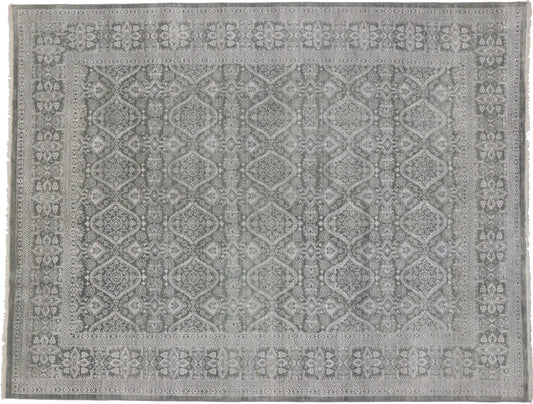 9 x 11 Gray Transitional Area Rug 30152