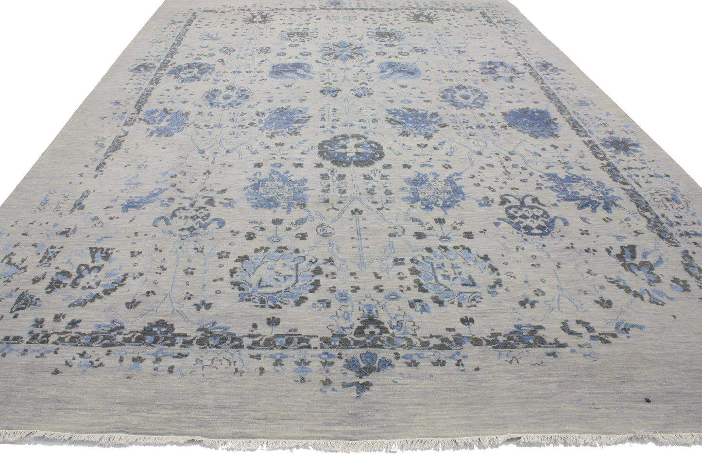 10 x 14 Contemporary Erased Rug 30156