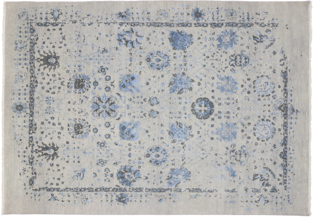 10 x 14 Contemporary Erased Rug 30156