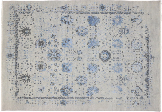 10 x 14 Contemporary Erased Rug 30156