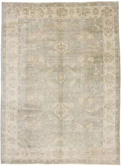 10 x 14 Contemporary Indian Oushak Rug 30166