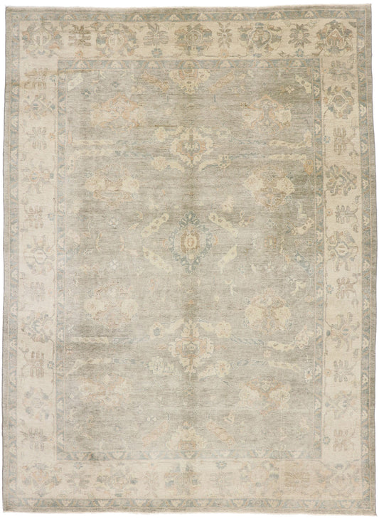 10 x 14 Contemporary Indian Oushak Rug 30166