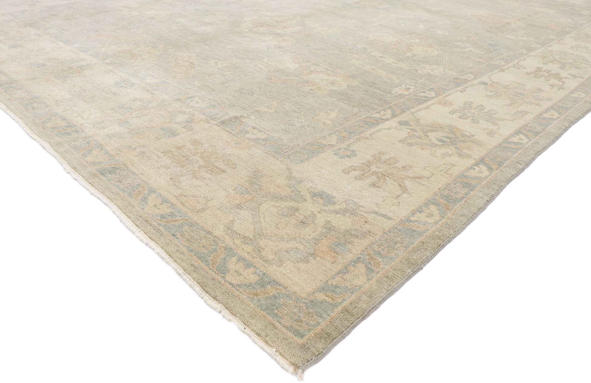 10 x 14 Contemporary Indian Oushak Rug 30166