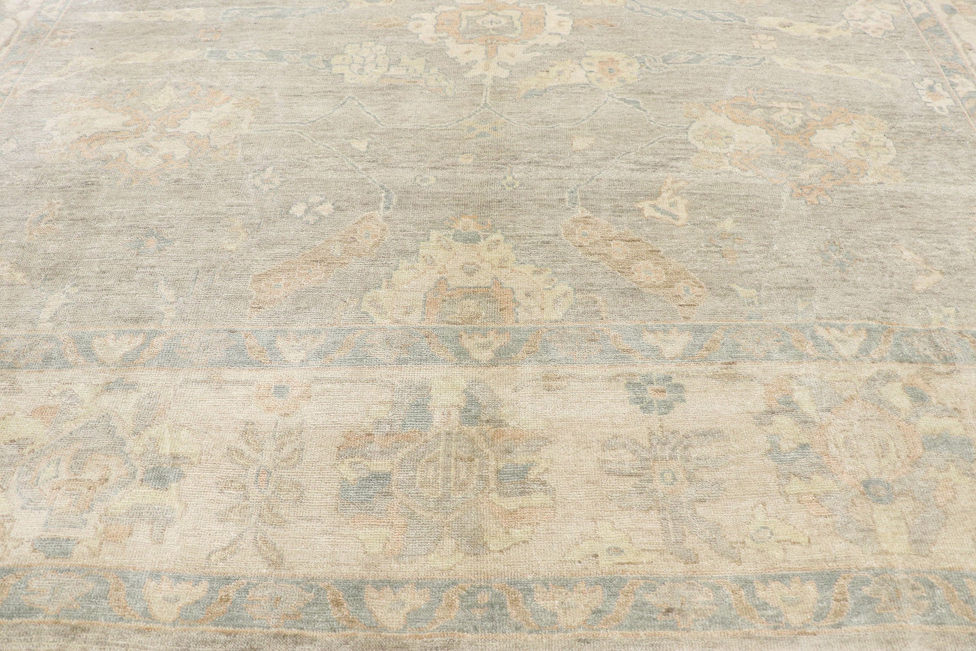 10 x 14 Contemporary Indian Oushak Rug 30166
