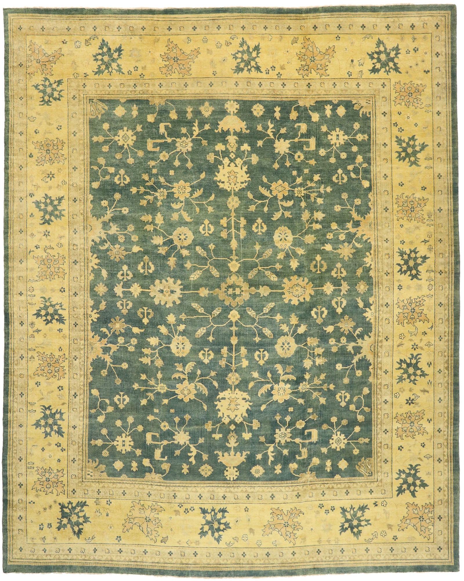 14 x 18 Vintage-Inspired Oushak Rug 30181