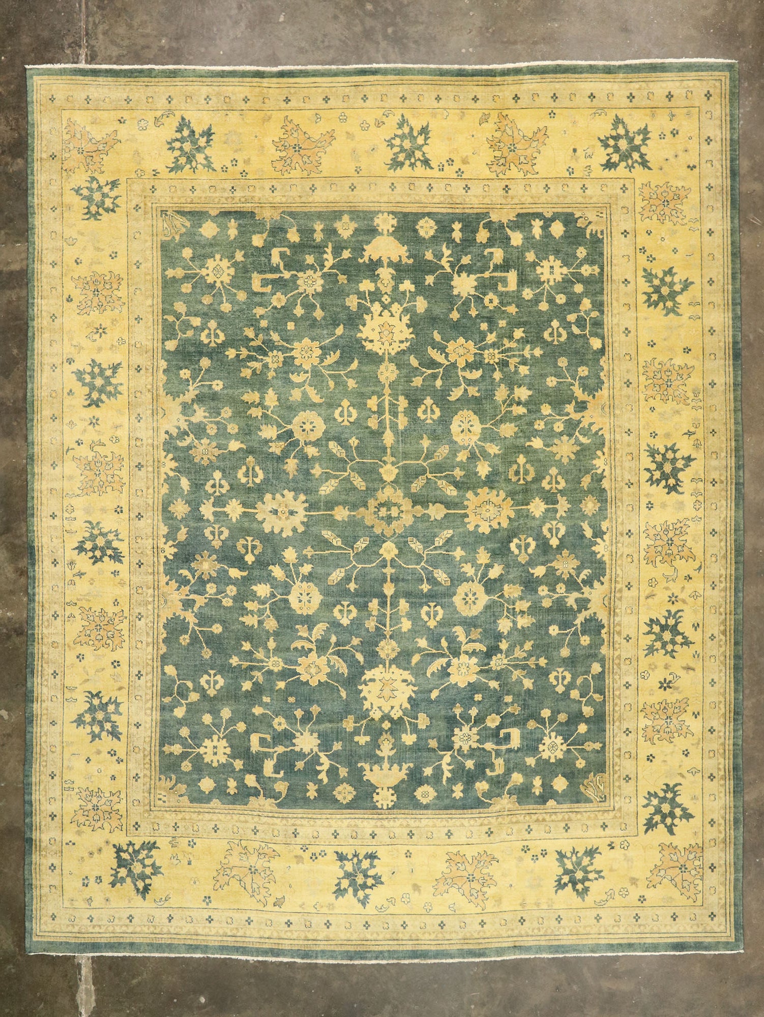 14 x 18 Vintage-Inspired Oushak Rug 30181