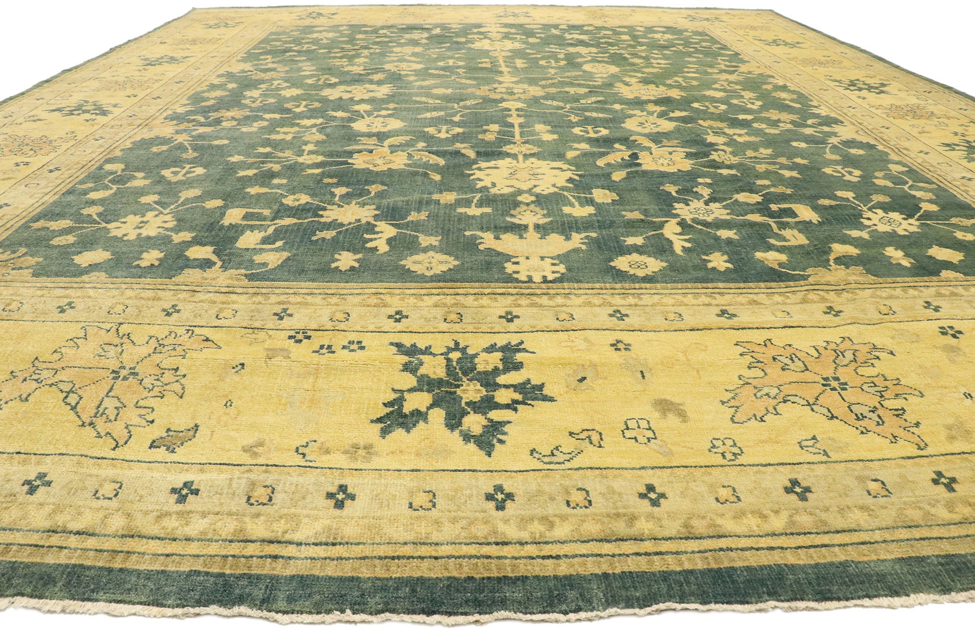 14 x 18 Vintage-Inspired Oushak Rug 30181