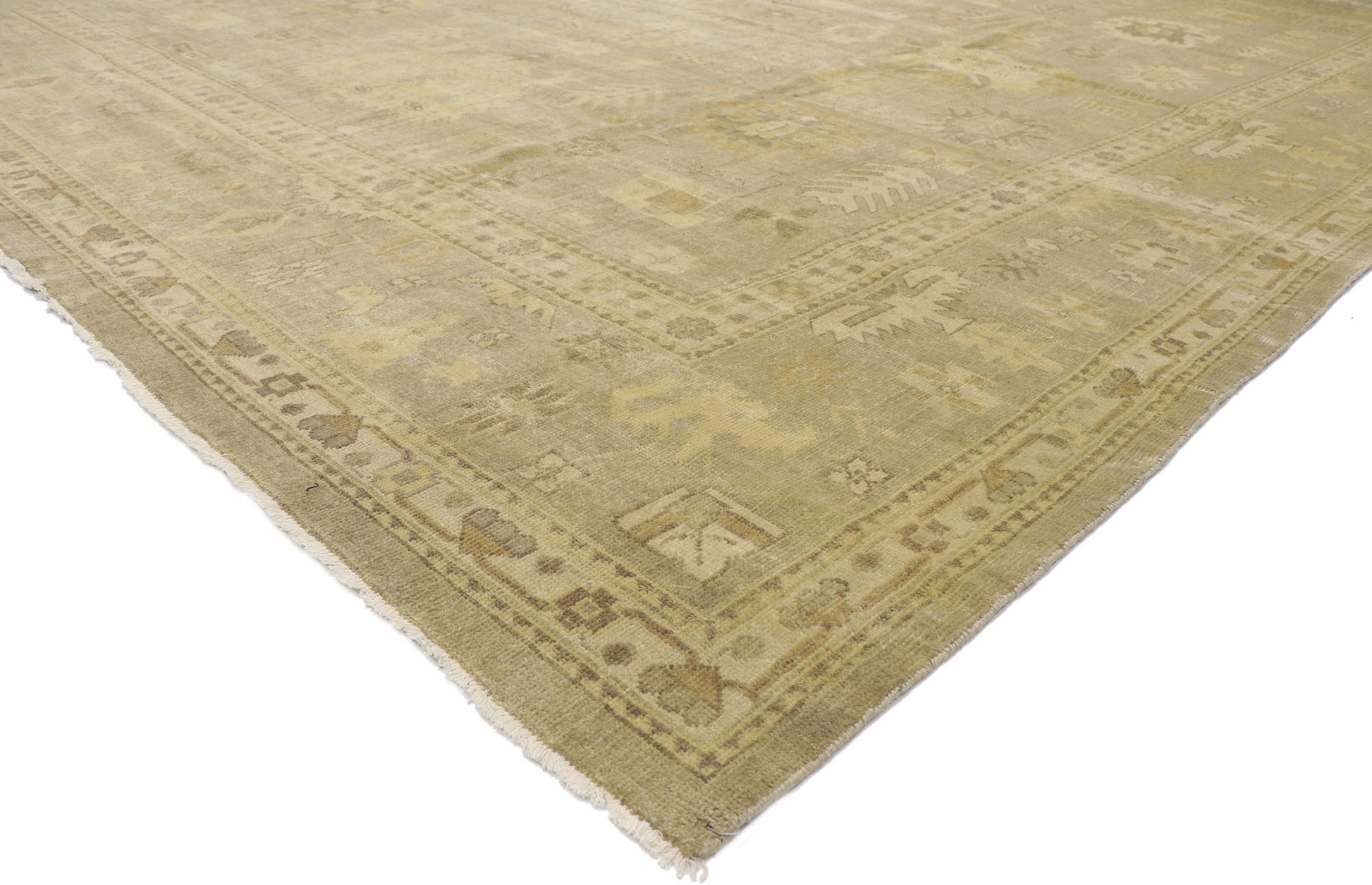 12 x 15 Vintage-Inspired Oushak Rug 30183