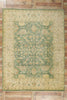 9 x 12 Contemporary Green Oushak Rug 30188