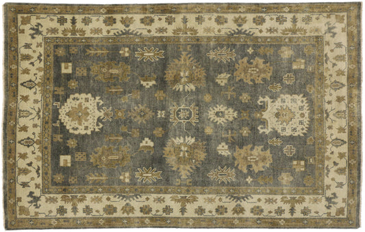 6 x 9 Vintage-Inspired Oushak Rug 30191
