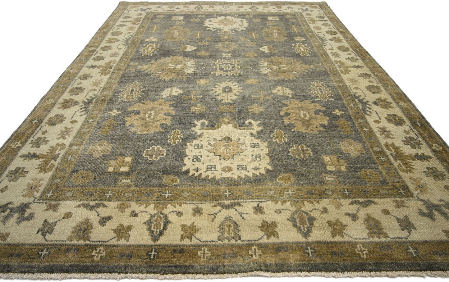 6 x 9 Vintage-Inspired Oushak Rug 30191