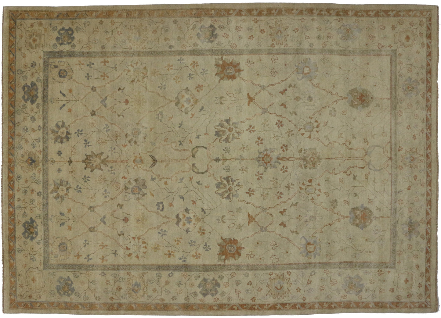 10 x 14 Antique Oushak Rug 30198