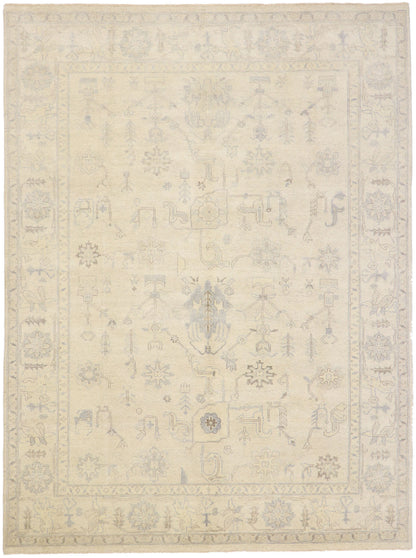 9 x 12 Vintage-Inspired Oushak Rug 30200