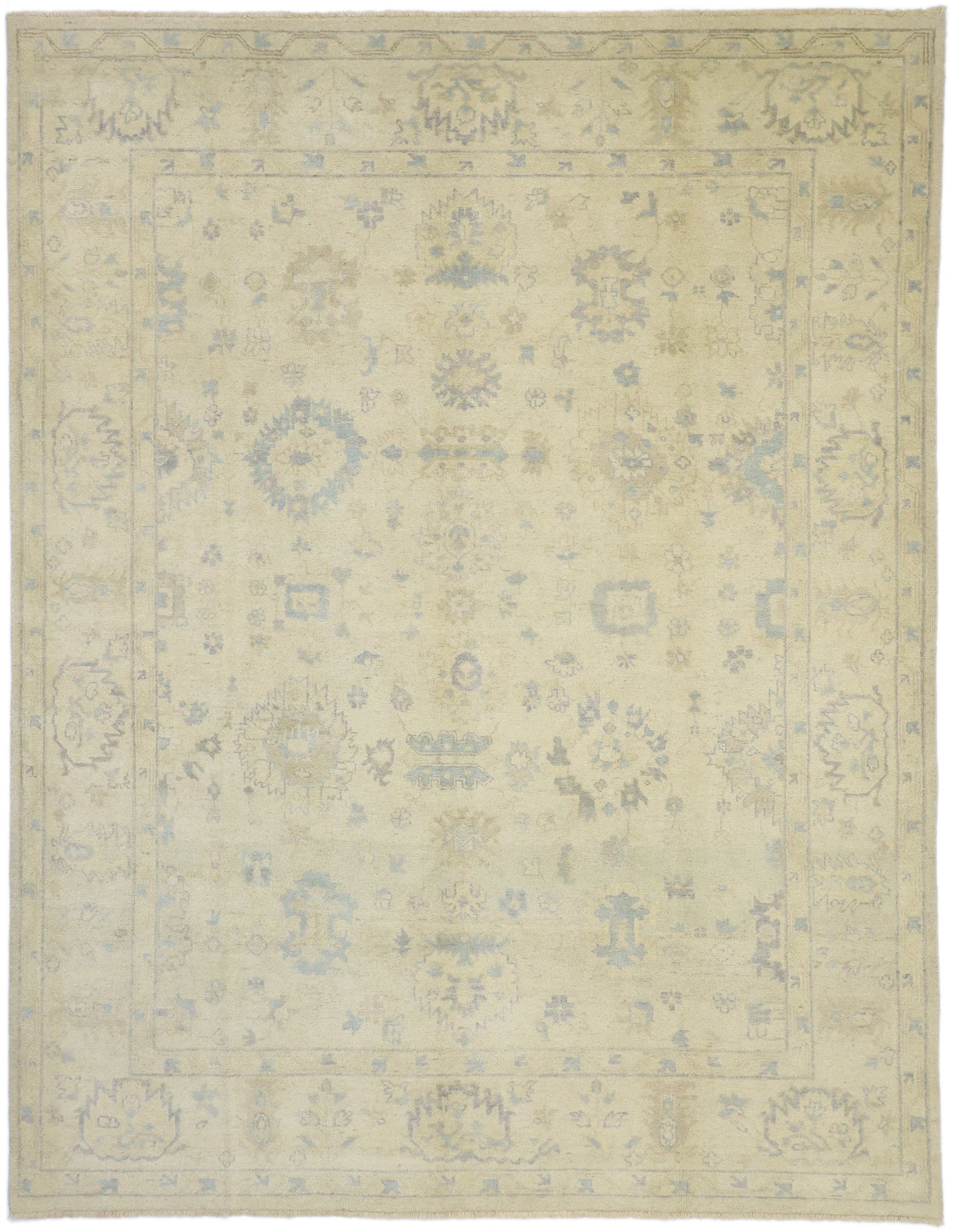 8 x 10 Vintage-Inspired Oushak Rug 30201