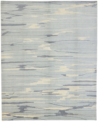 8 x 10 Contemporary Abstract Seaside Biophilic Rug 30232