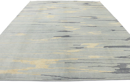 8 x 10 Contemporary Abstract Seaside Biophilic Rug 30232