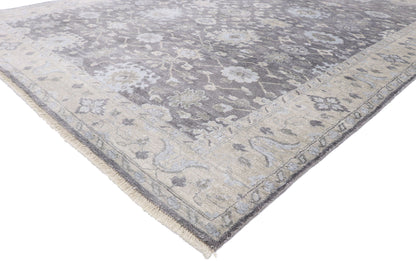 8 x 10 Transitional Oushak Silk Rug 30247