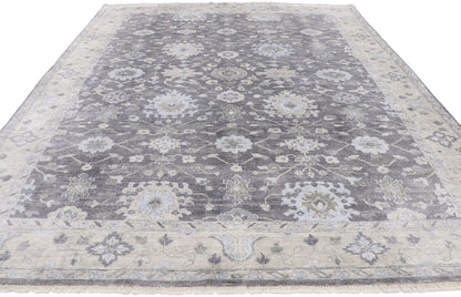 8 x 10 Transitional Oushak Silk Rug 30247