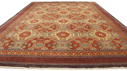 9 x 12 Contemporary Indian Khotan Style Rug 30351