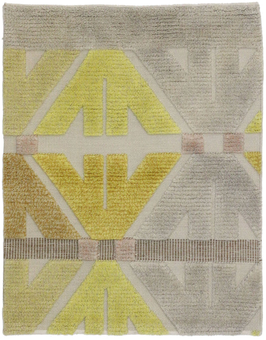 3 x 3 Modern High-Low Wagireh Rug 30391