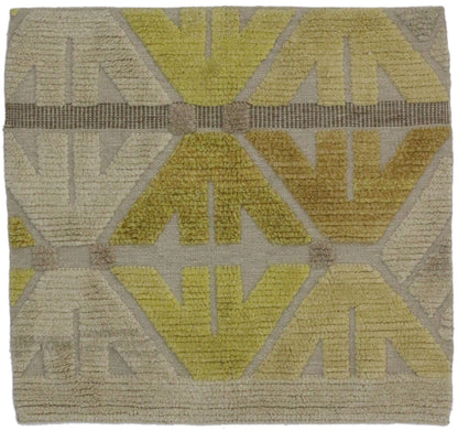 3 x 3 Modern High-Low Wagireh Rug 30393