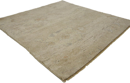 3 x 3 Transitional Indian Wagireh Rug 30397