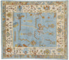 6 x 7 Contemporary Blue Oushak Rug 30402