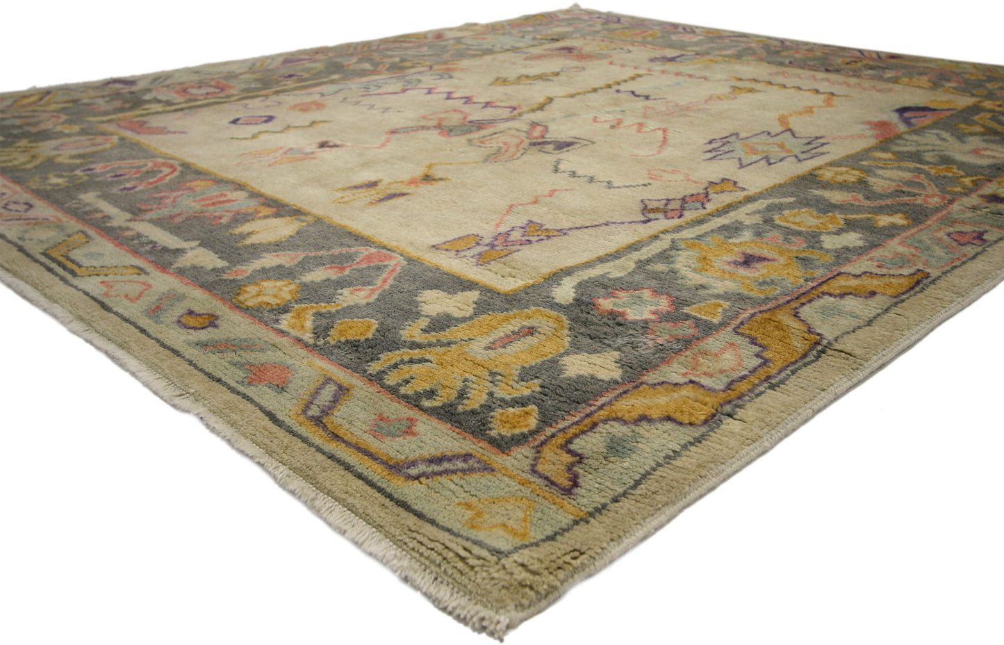 6 x 7 Contemporary Turkish Oushak Rug 30403
