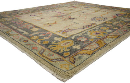 6 x 7 Contemporary Turkish Oushak Rug 30403