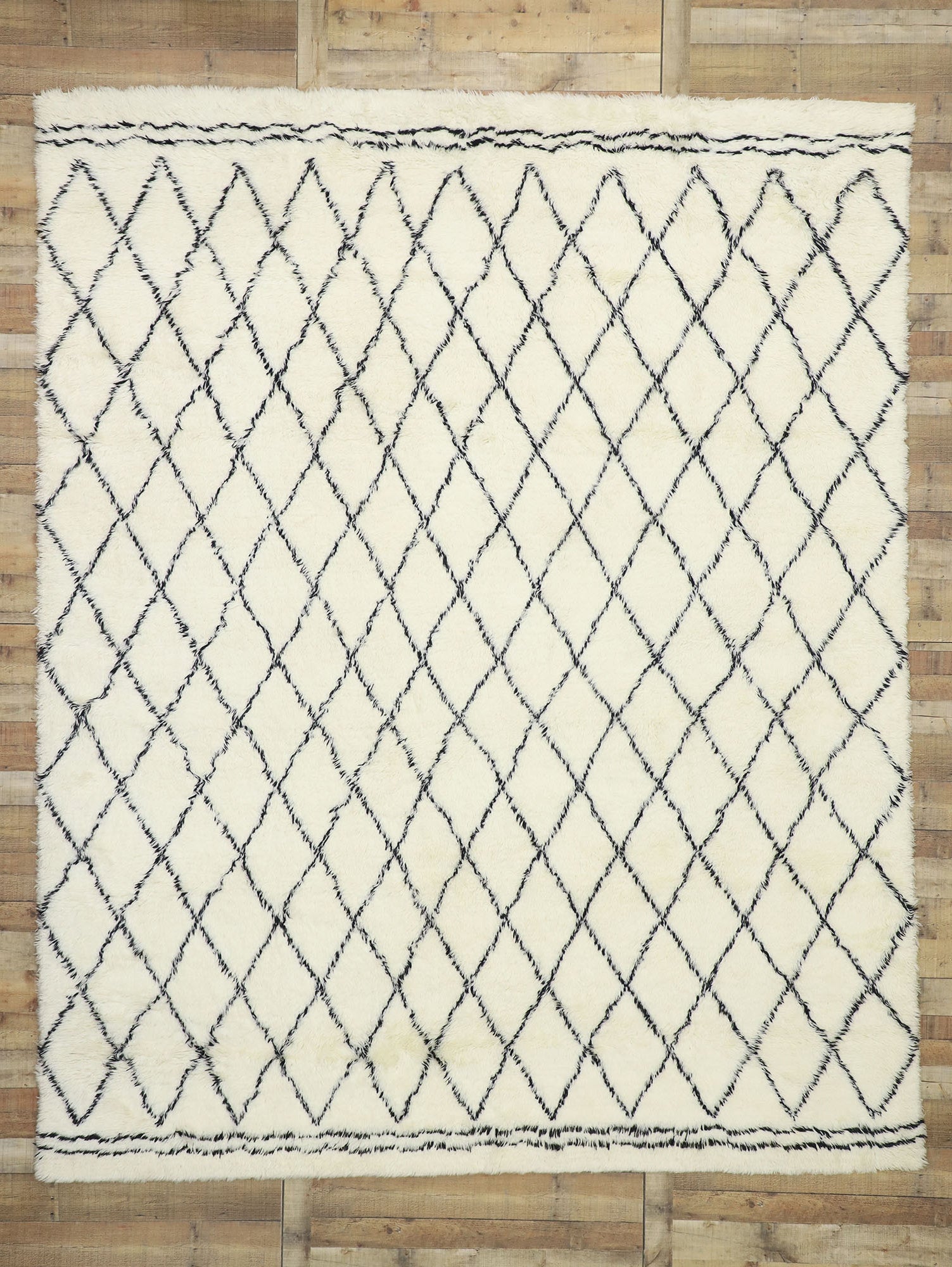 10 x 13 Modern Moroccan Area Rug 30423
