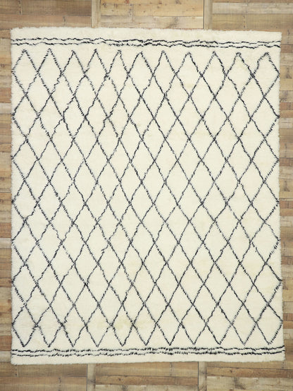10 x 13 Modern Moroccan Area Rug 30423