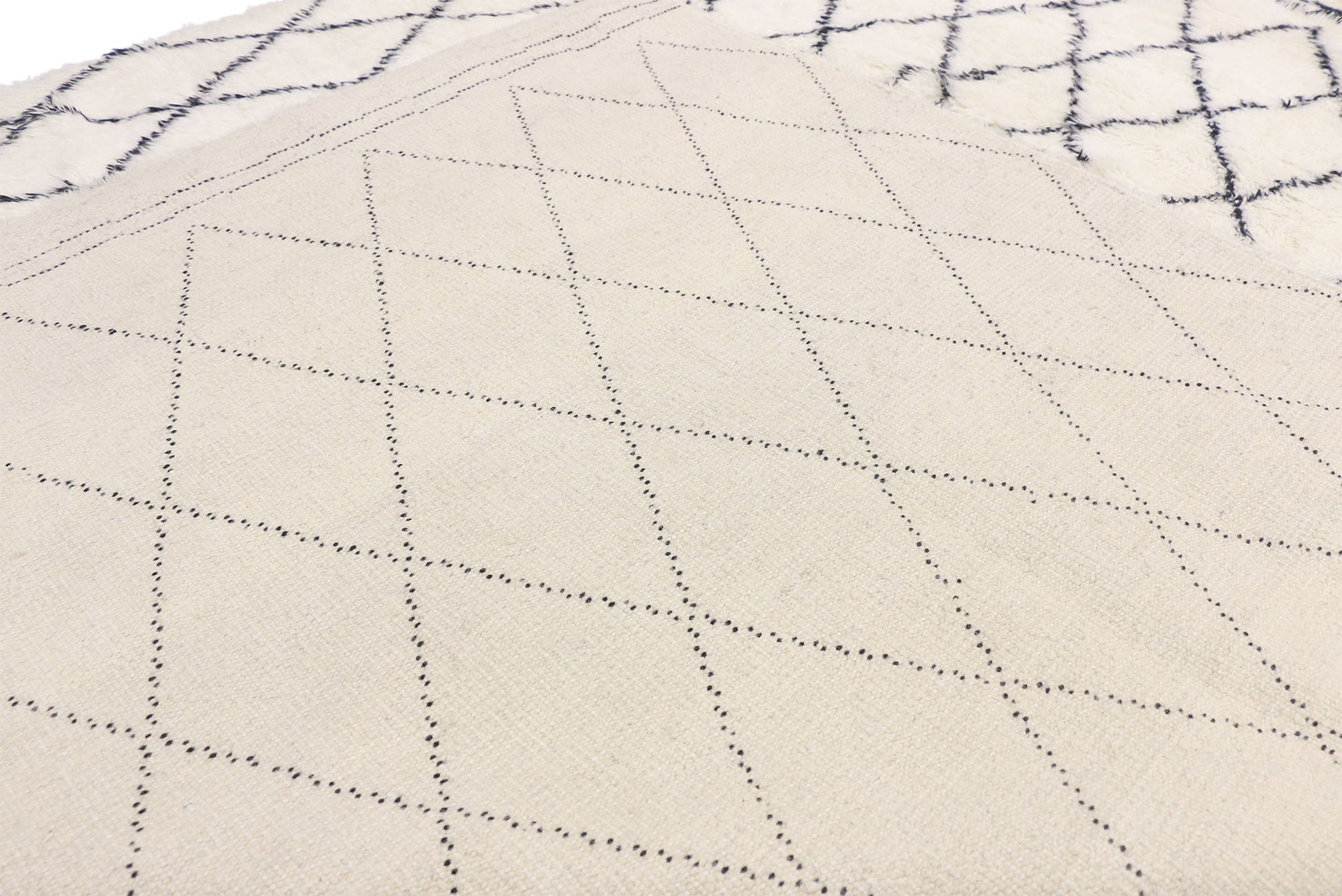 10 x 13 Modern Moroccan Area Rug 30423