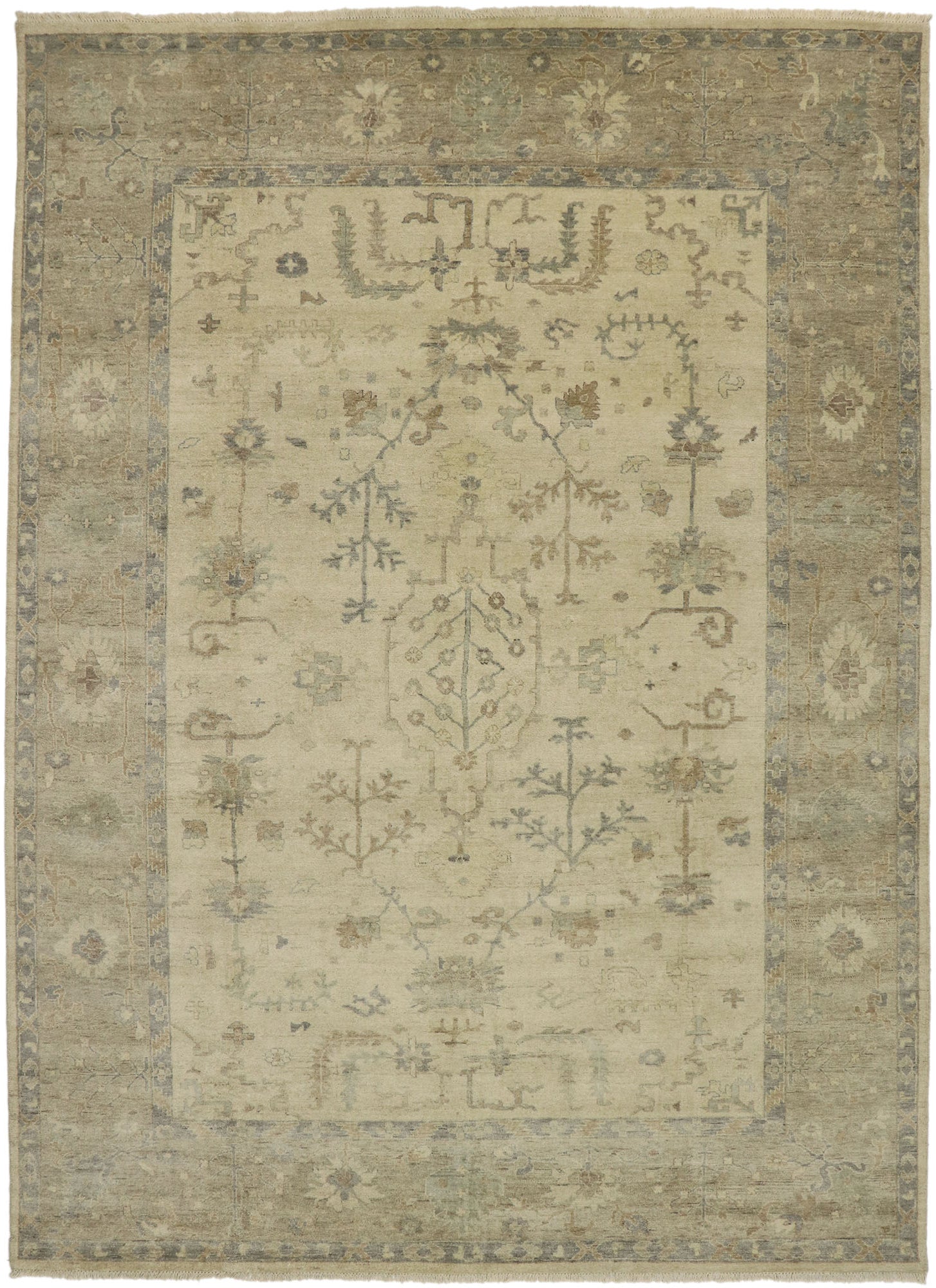 10 x 14 Transitional Oushak Rug 30419