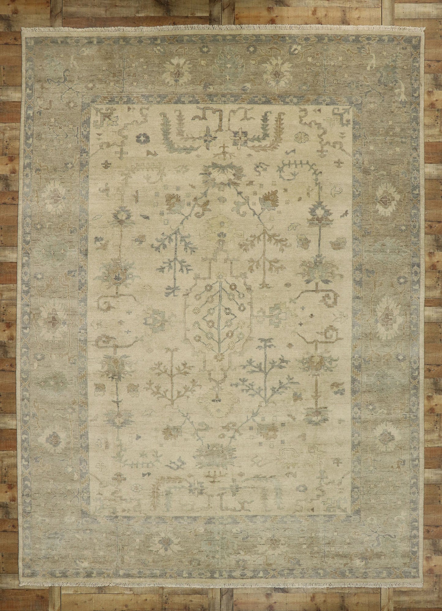 10 x 14 Transitional Oushak Rug 30419