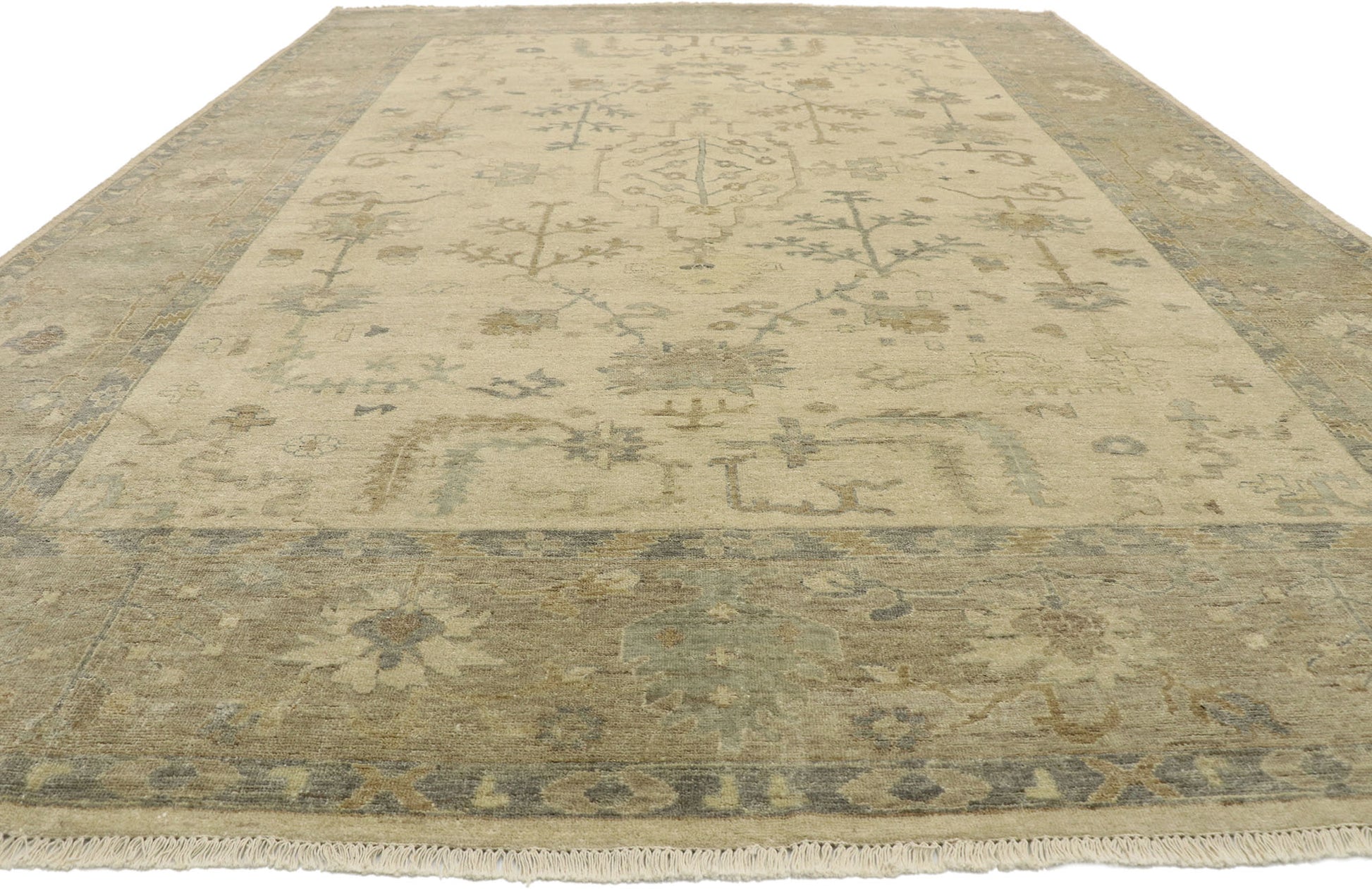 10 x 14 Transitional Oushak Rug 30419