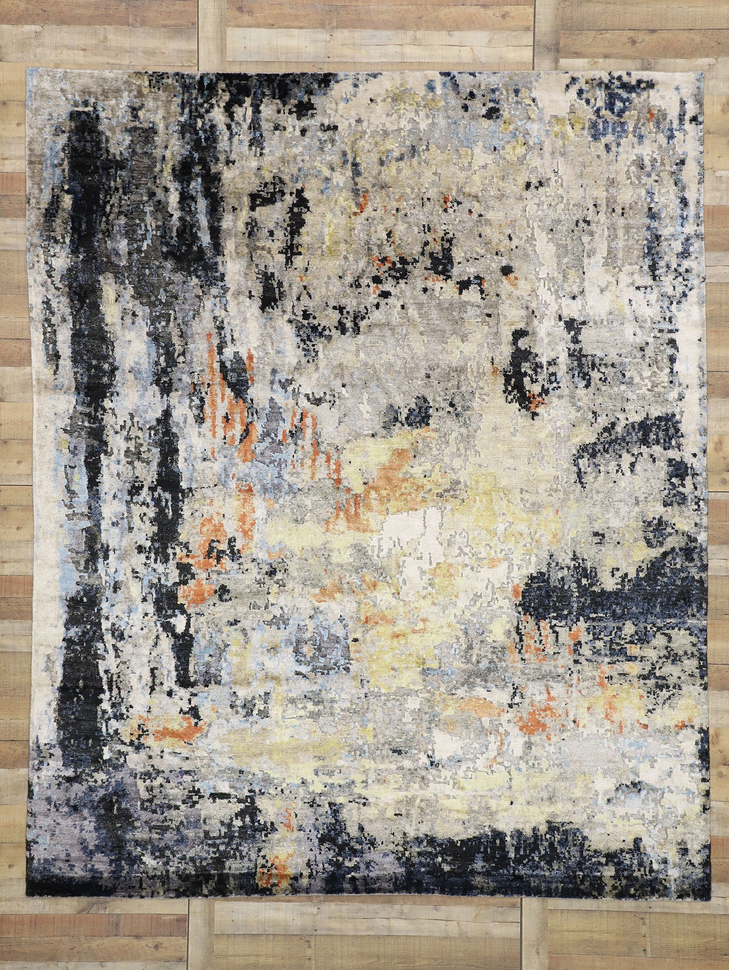 8 x 10 Contemporary Abstract Indian Rug 30429