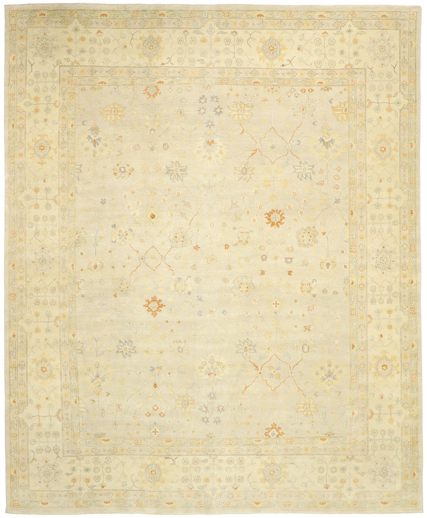 12 x 15 Contemporary Indian Oushak Rug 30461