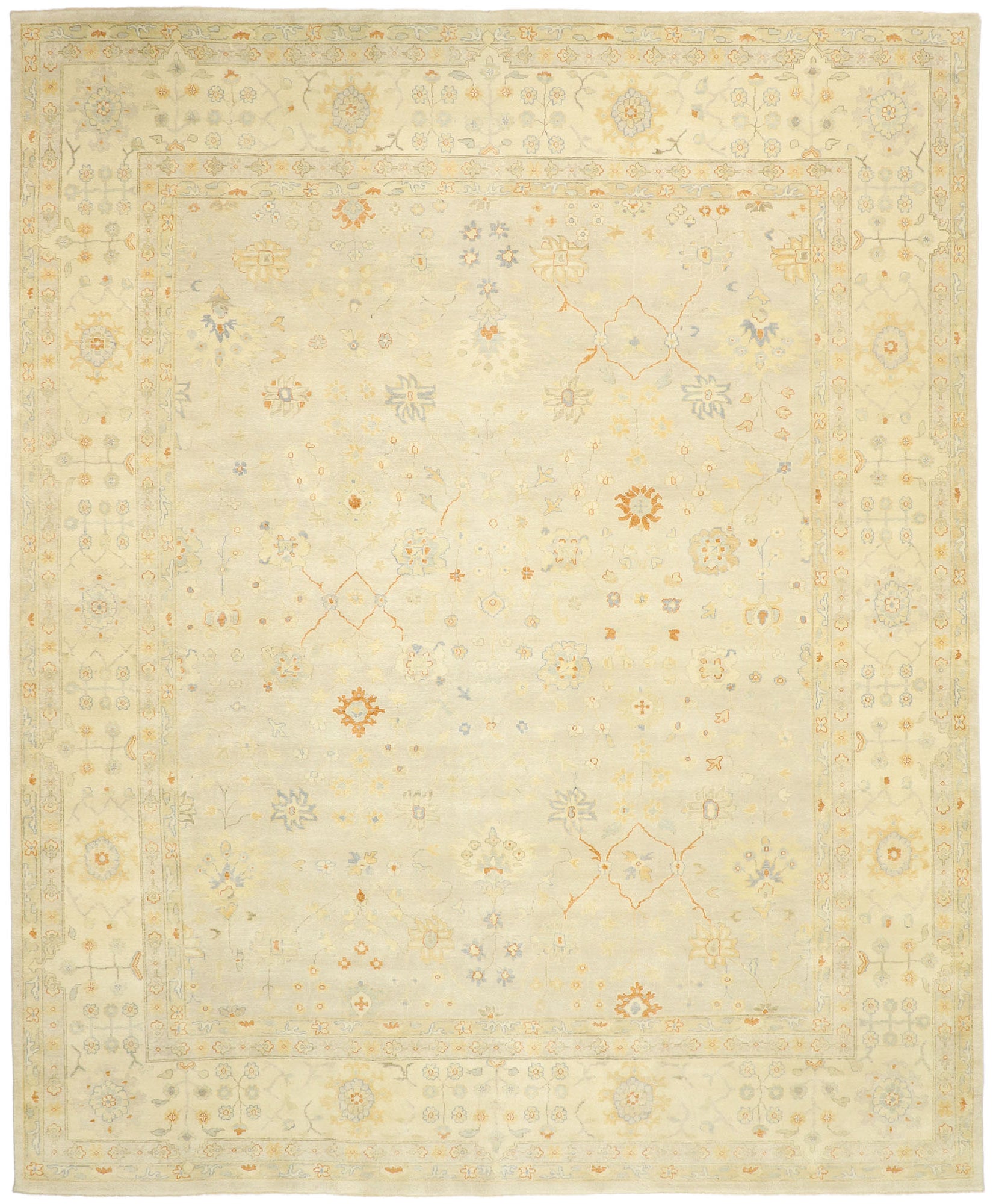 12 x 15 Contemporary Indian Oushak Rug 30461