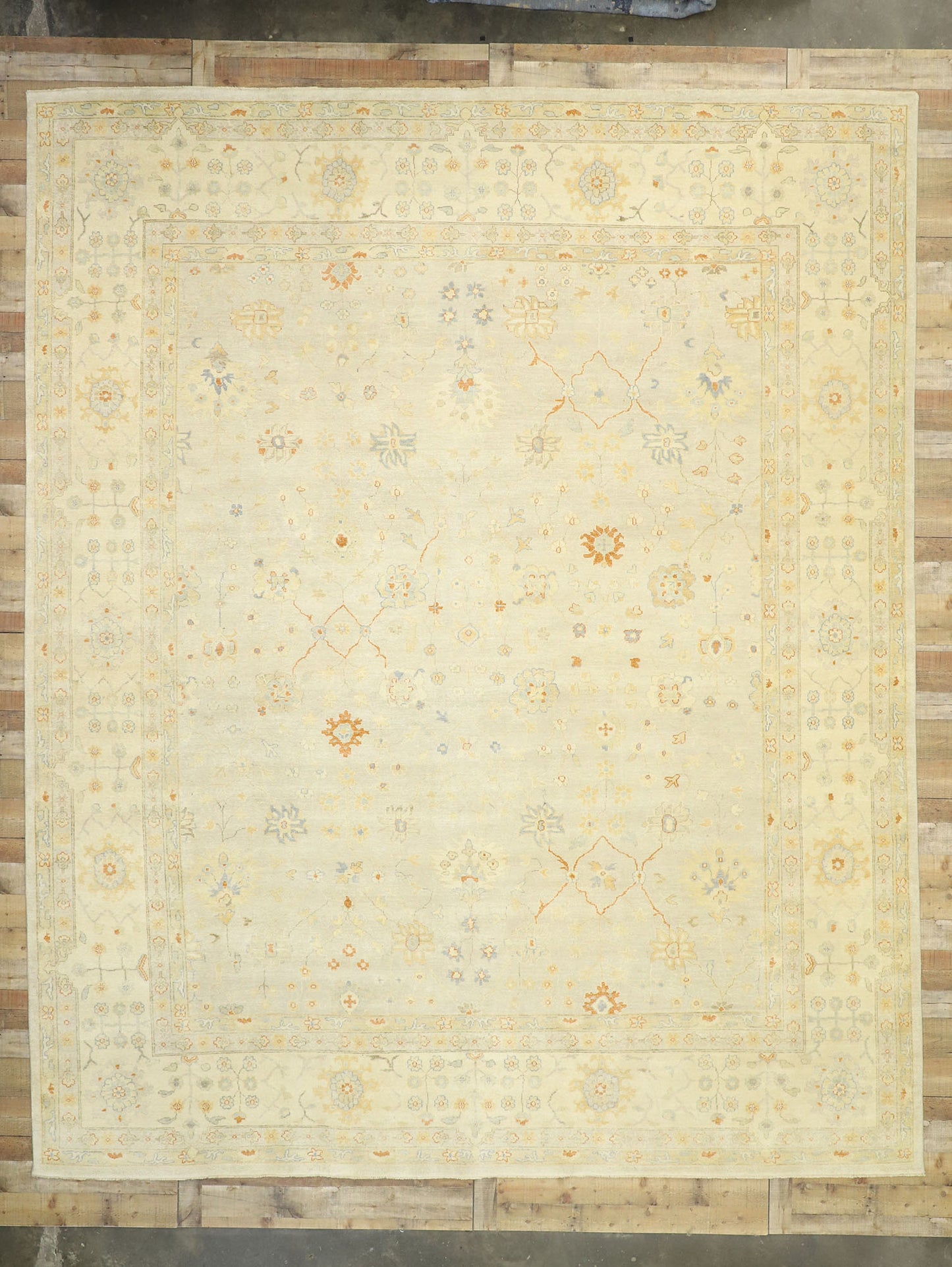 12 x 15 Contemporary Indian Oushak Rug 30461