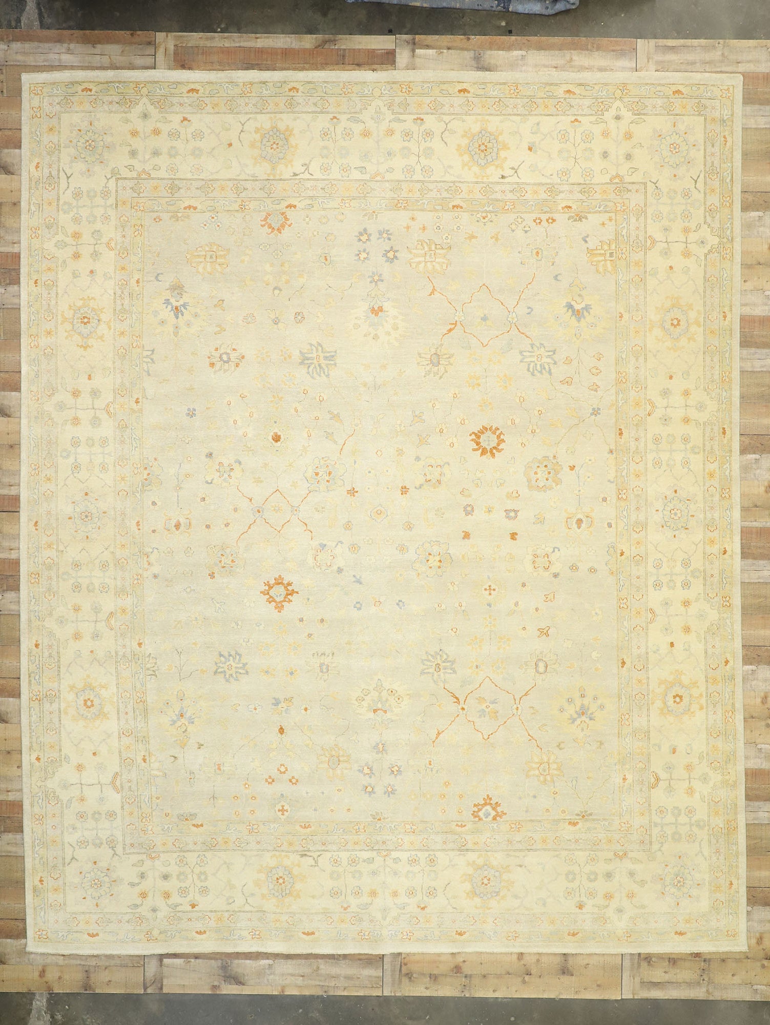 12 x 15 Contemporary Indian Oushak Rug 30461