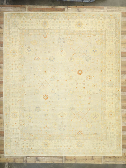 12 x 15 Contemporary Indian Oushak Rug 30461